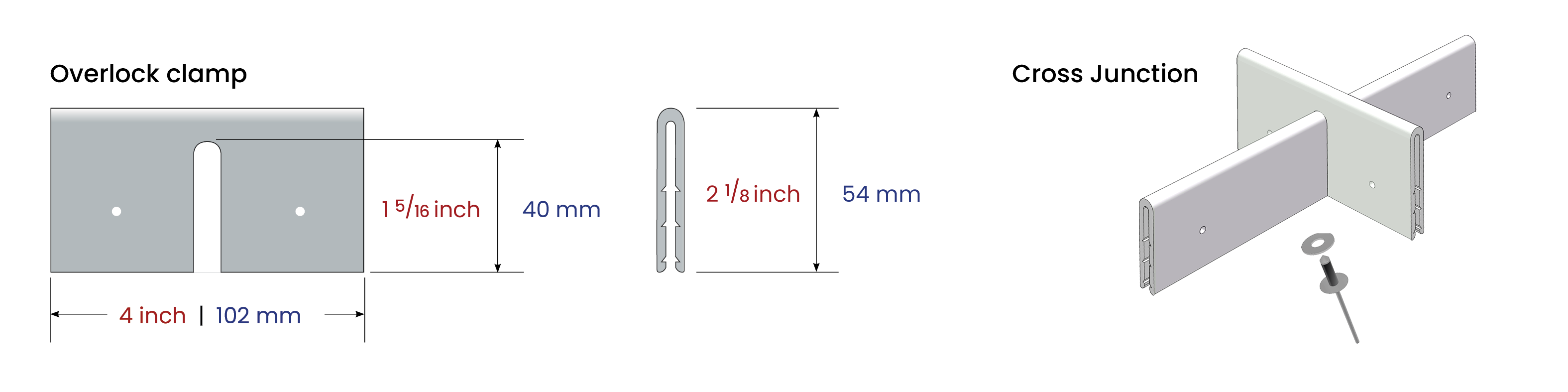 Clamps Overlock clamp