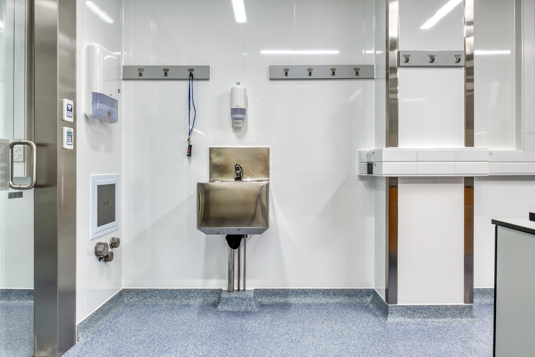 Wall to floor to ceiling Acryloyl finished with A-1010 Bio-Seal