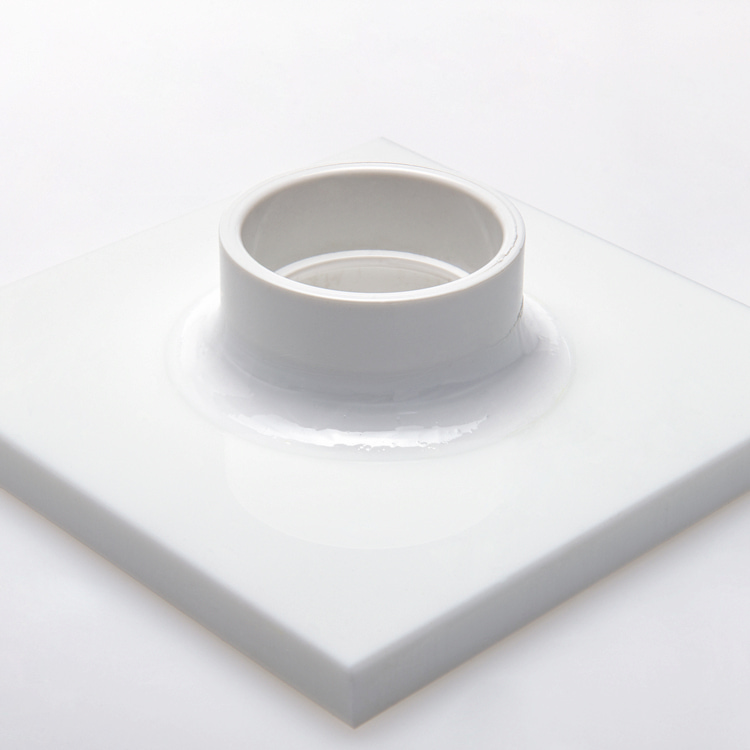 Arcoform penetration into Acryloyl Square edge.