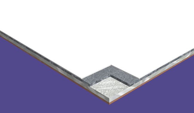 Arcoplast.GFRMC 13/64 inch wall ceiling panel system