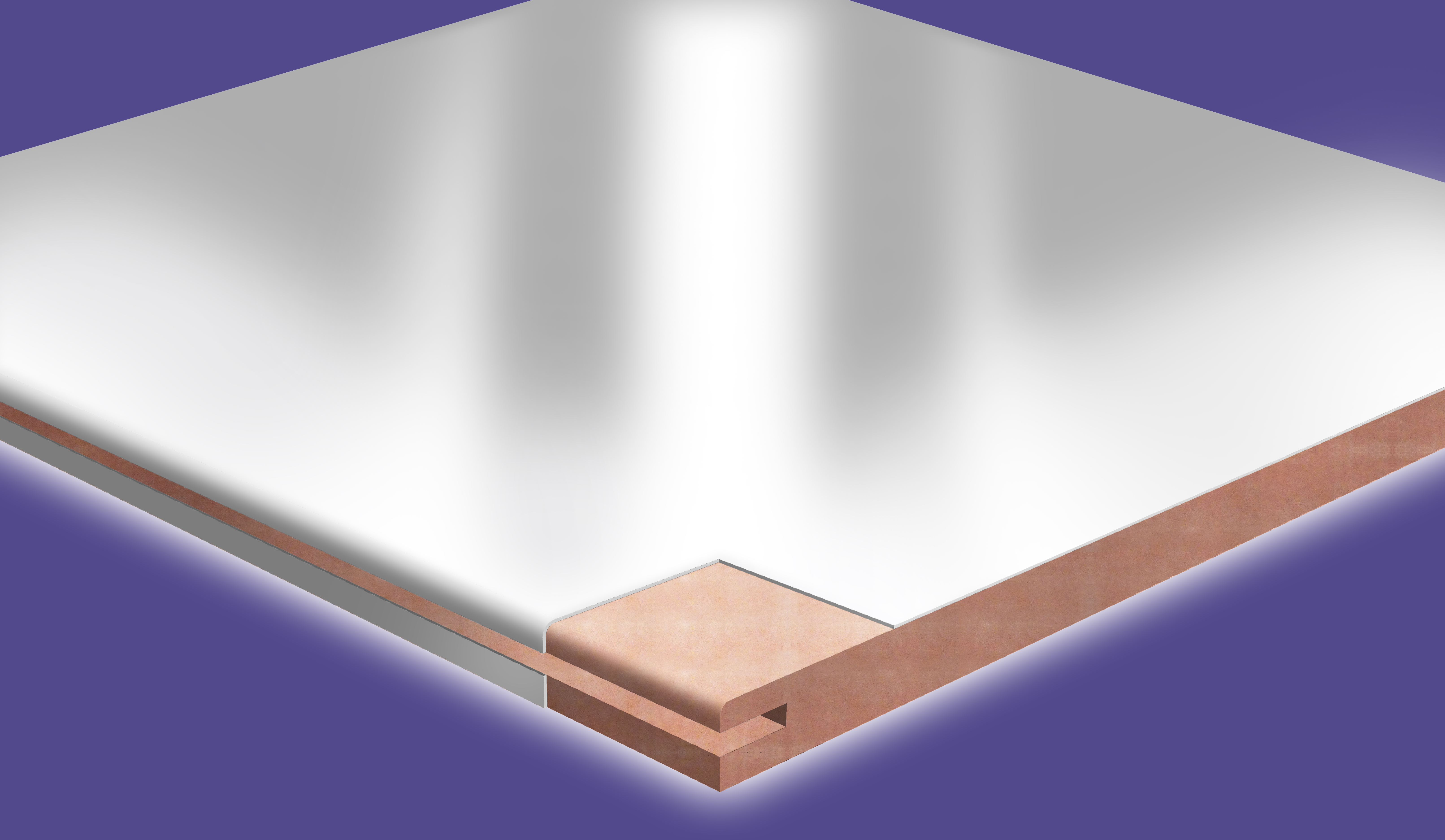 Arcoplast.GFRP 9.5mm wall ceiling panel system